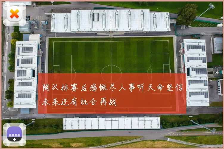 陶汉林赛后感慨尽人事听天命坚信未来还有机会再战